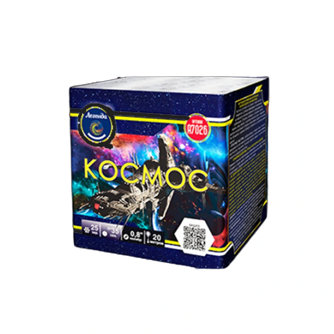 Батарея салютов Космос + фонтан (0,8" х 25 зар.)
