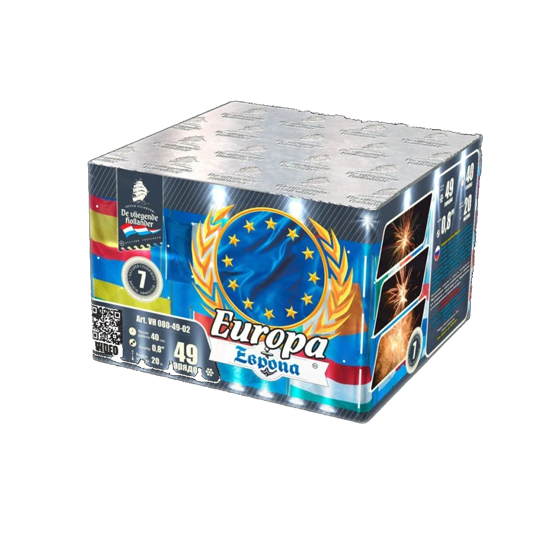 VH080-49-02 Европа (0.8" х 49 зар.)